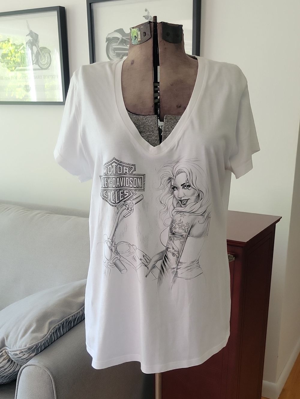 Harley-Davidson Top XL White